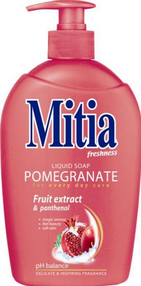 Mitia 500ml tek.mýdlo Pomegranate pumpa | Toaletní mycí prostředky - Tekutá mýdla - S dávkovačem